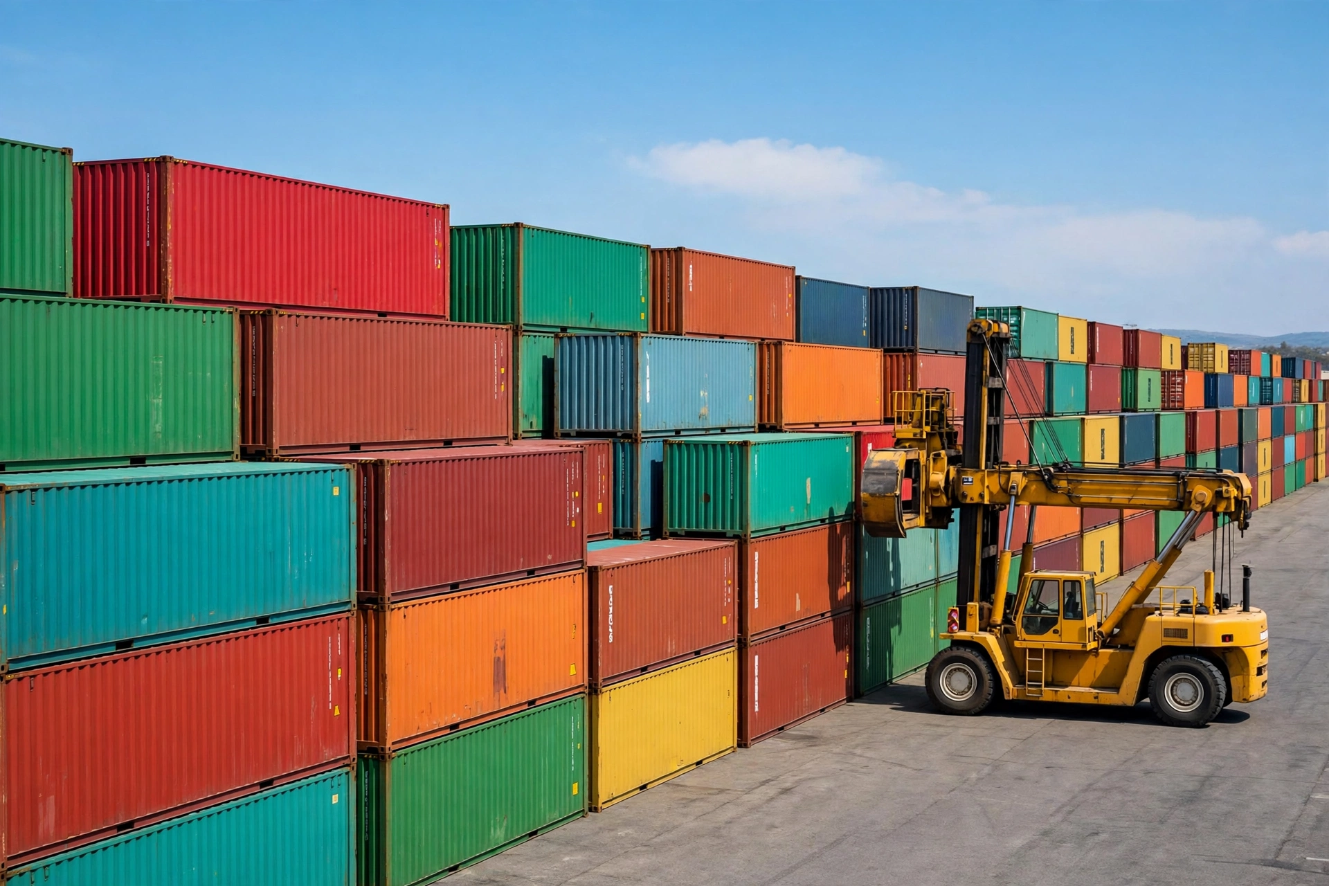 Container yard — illustrative image